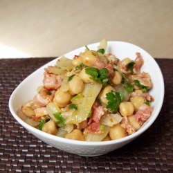 Warm Chickpea Fennel Salad