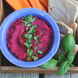 Roasted Beet & Lentil Hummus