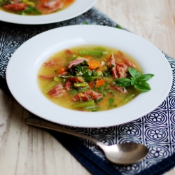 Ham and Spring Vegetable Soup