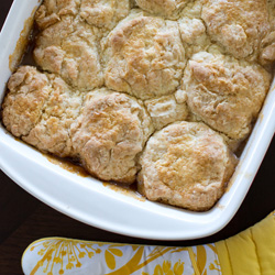 Peach and Cinnamon Cobbler