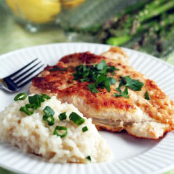 Chicken Paillard with Brandy Sauce