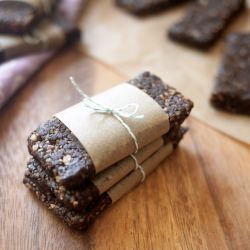 Minty Cocoa Bars with Chia Seeds