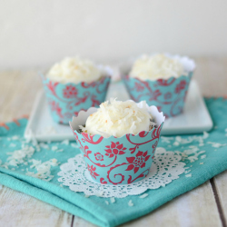 Triple Coconut Cupcakes