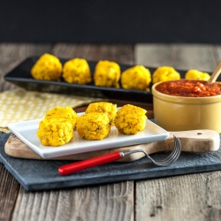 Polenta Cornballs w/ Spicy Marinara