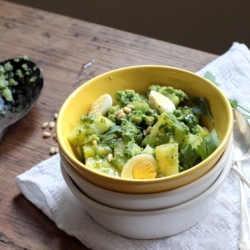 Potato Pesto Egg Salad