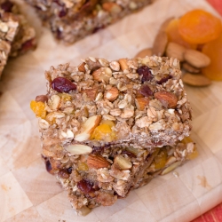 Spelt Oat Cranberry Almond Bars