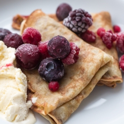 Pancakes with Sparkling Water