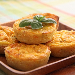 Mini Pumpkin and Cheese Quiches