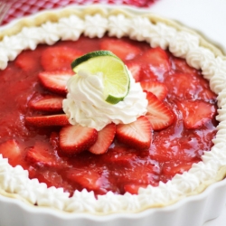 Fresh Strawberry-Lime Pie