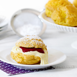 Lemon Blackberry Cream Puffs