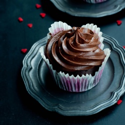 Chocolate Walnut Espresso Cupcakes