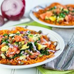 Smoked Salmon Scramble