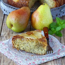 Upside-Down Pear Cake