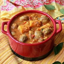 Mushroom And Baby Corn Curry