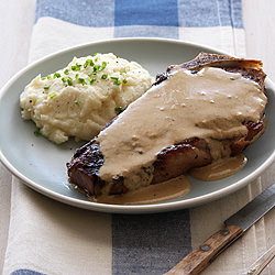 Strip Steak & Mustard Cream Sauce