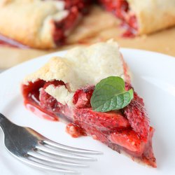 Strawberry Vanilla Mint Galette