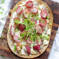 Roasted Radish Flatbread