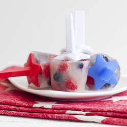 Red, White and Blue Ice Pops