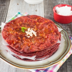 Beetroot Cheese Paratha