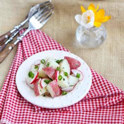 Healthy Potato Salad with Radishes