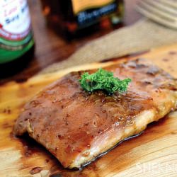 Soy Glazed Plank Salmon