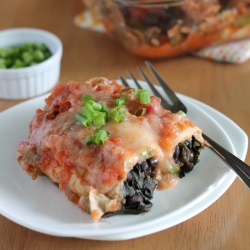 Black Bean and Kale Enchiladas