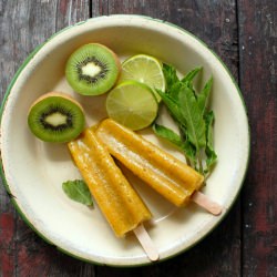 Mango-Kiwi Limeade Fruit Popsicles