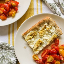 White Pizza w/ Artichoke Hearts