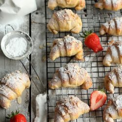 Strawberry Brioche Croissants