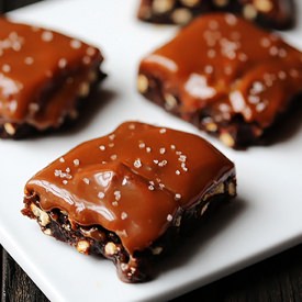 Salted Pretzel Caramel Brownies