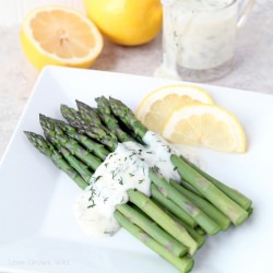 Asparagus with Lemon Dill Sauce