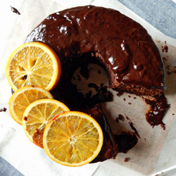 Chocolate Orange Cake with Ganache