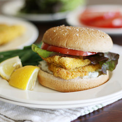 Cornmeal-Crusted Catfish Sandwiches