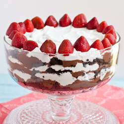 Triple Chocolate Punch Bowl Cake