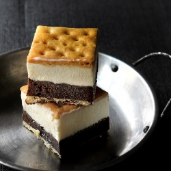 Cracker Brownie Ice Cream Sandwich