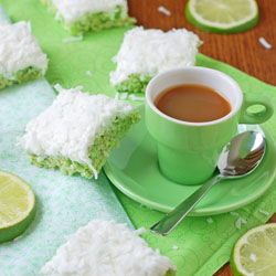 Lime Coconut Rice Krispie Treats