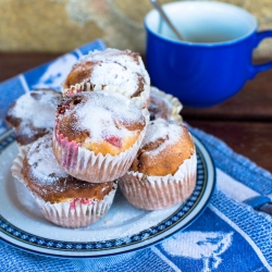 Strawberry Yogurt Muffins