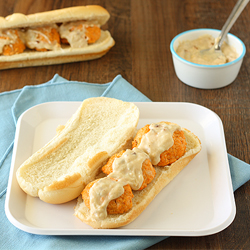 Buffalo Chicken Meatball Subs