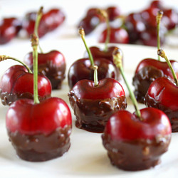 Vegan Chocolate Dipped Cherries