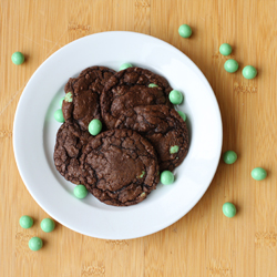 Triple Chocolate Chip Mint Cookies