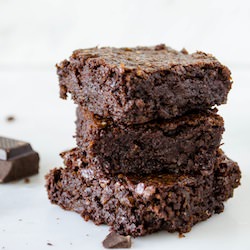 Rich Dark Chocolate Brownies (GF)