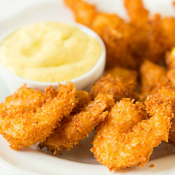 Coconut Shrimp with Mango Sauce