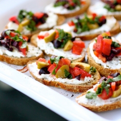 Olive-Goat Cheese Bruschetta