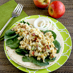 Vegan Chickpea Apple Pecan Salad