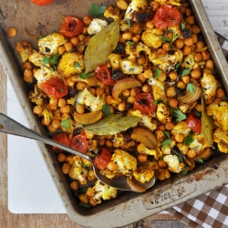 Spicy Roasted Cauliflower Salad