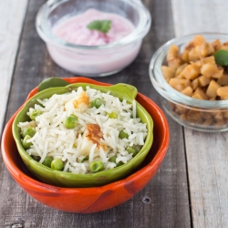 Pea Paneer Pulao