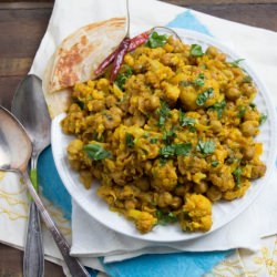 Cauliflower and Garbanzo Bean Curry