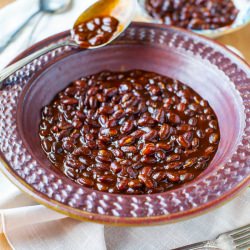 Bourbon Maple Baked Beans