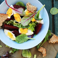 Roasted Beetroot and Egg Salad