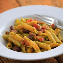 Penne with Arugula Pesto